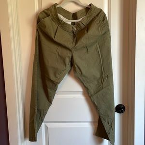 Olive green chinos